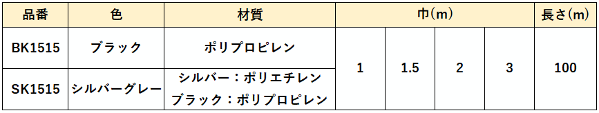 防草シート専用 アグリシートテープ / 製品仕様