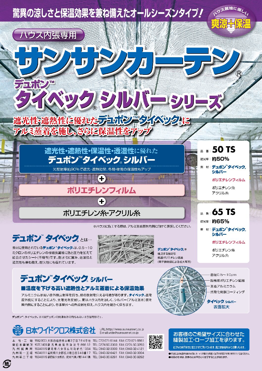 サンサンカーテン タイベックシルバーシリーズ